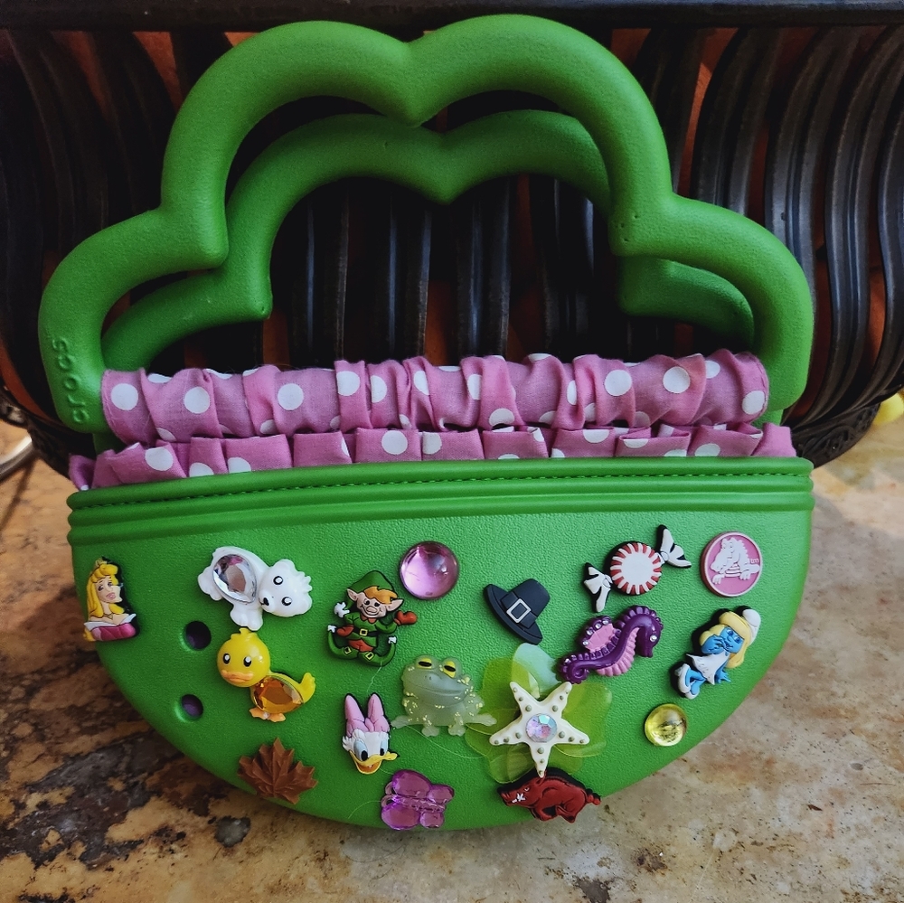 Crocs purse with charms